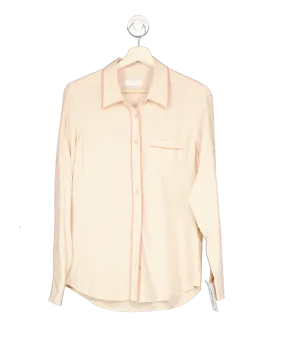 Equipment Femme Nude Silk Button-Up Shirt M