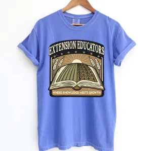 Extension Educators Where Knowledge Meets Growth – Comfort Colors T-Shirt