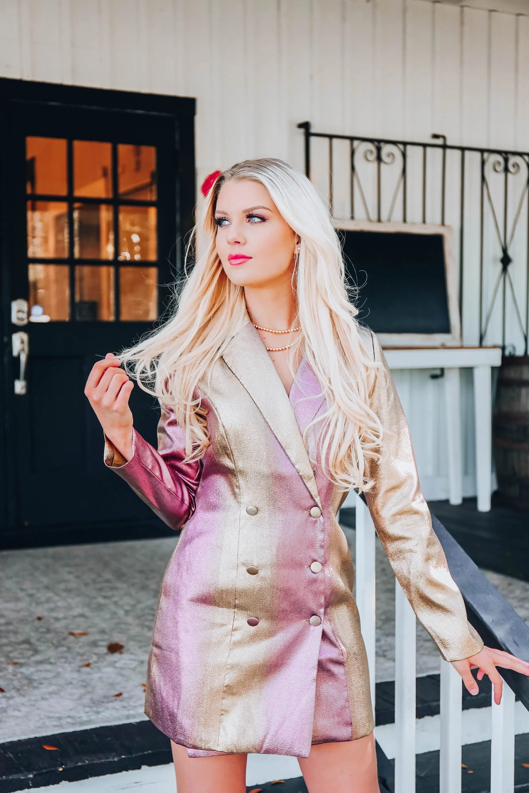 Festive Flair Tuxedo Dress