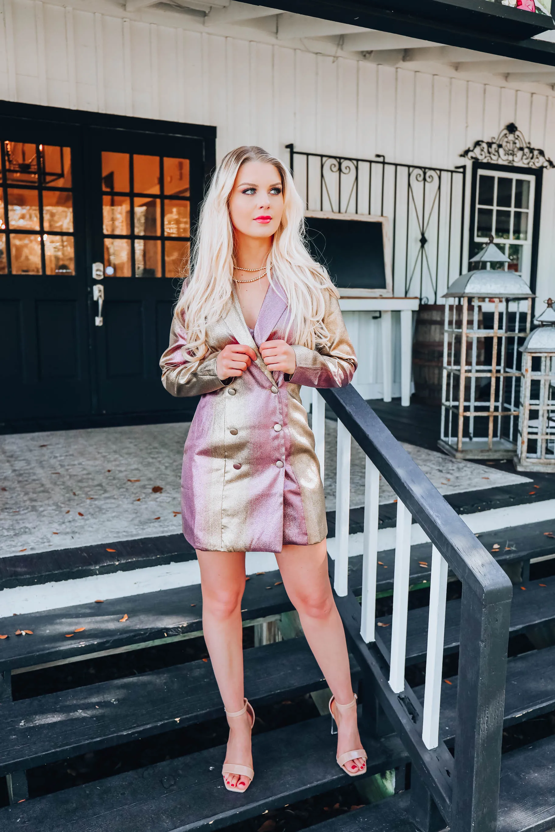 Festive Flair Tuxedo Dress