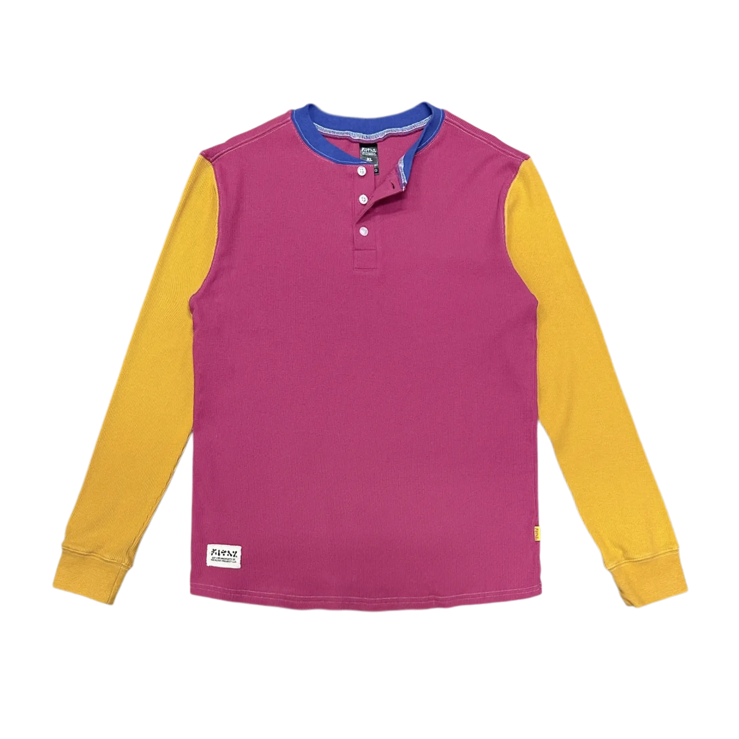 filthy® waffle henley pink