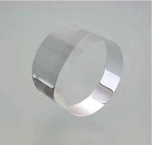 Flat Edge Acrylic Round 5/8 in thick x 1.5 in diameter, Polished Flat Top and Bottom, $4.