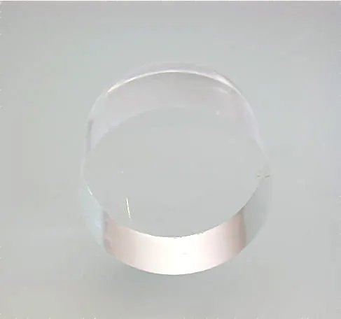 Flat Edge Acrylic Round 5/8 in thick x 1.5 in diameter, Polished Flat Top and Bottom, $4.
