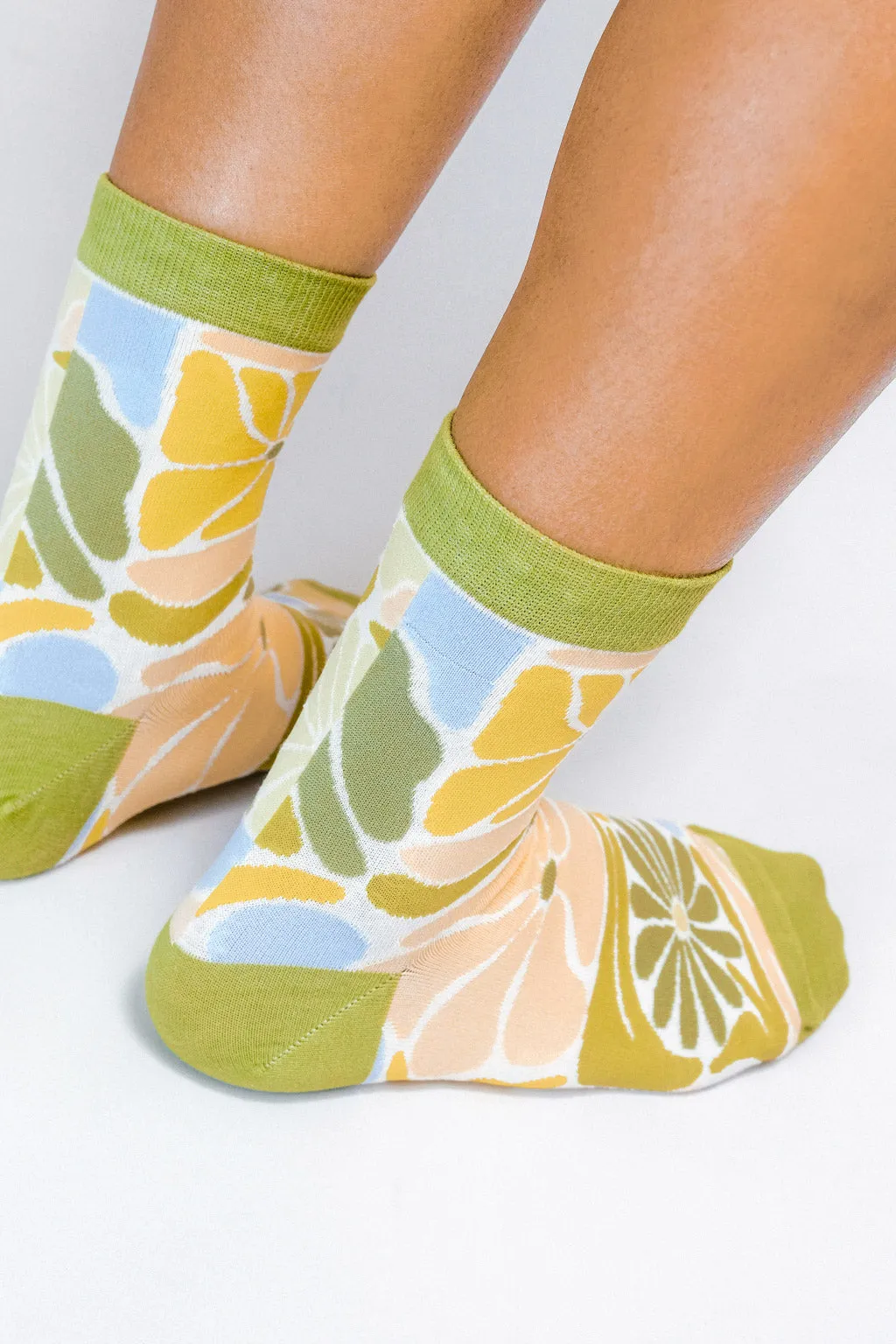 Flowers Knit Ankle Sock by The SoulShine Co.