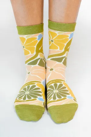 Flowers Knit Ankle Sock by The SoulShine Co.