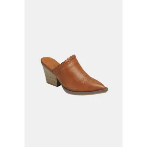 Forever Link Pointy Toe Slip On Chunky Mules