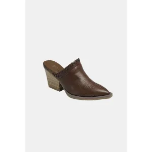 Forever Link Pointy Toe Slip On Chunky Mules