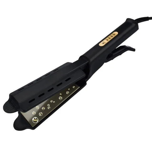 Four-gear Temperature Adjustment Ceramic Tourmaline Ionic Flat Iron Hair Straightener
