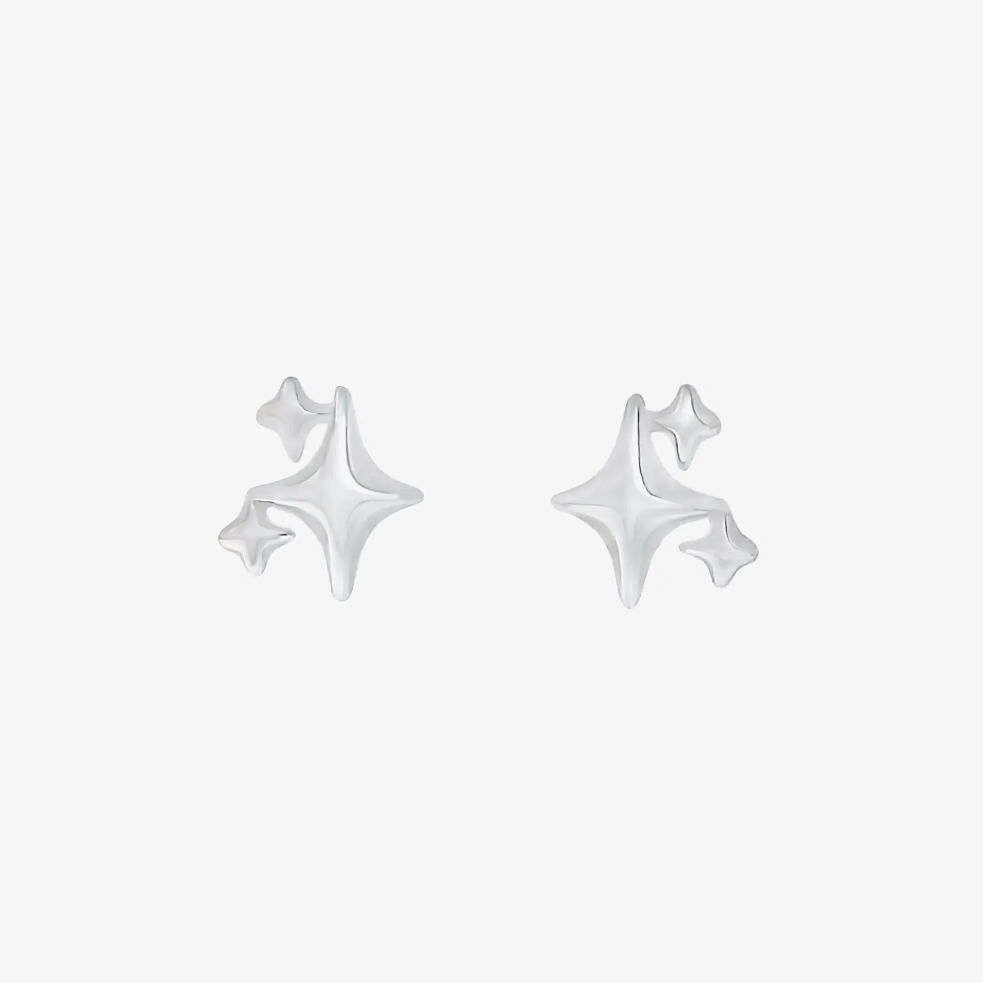 Four-pointed Star Earrings