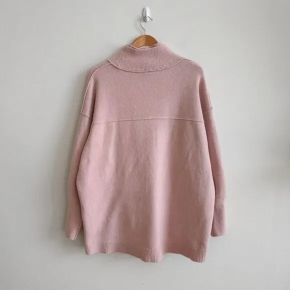 FREE PEOPLE • Afterglow Mock Neck Sweater in Ballet • Medium