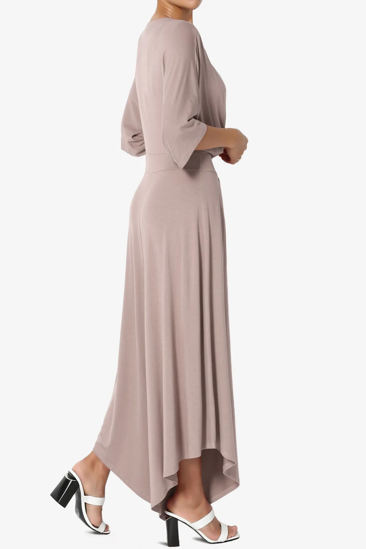 Genie Surplice Wrap Asymmertic Wide Leg Jumpsuit