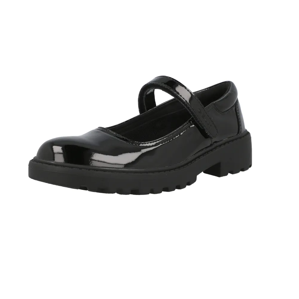 Geox Casey Black Patent Ballet Flats