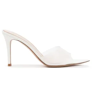Gianvito Rossi Elle 85mm open-toe mules "White"