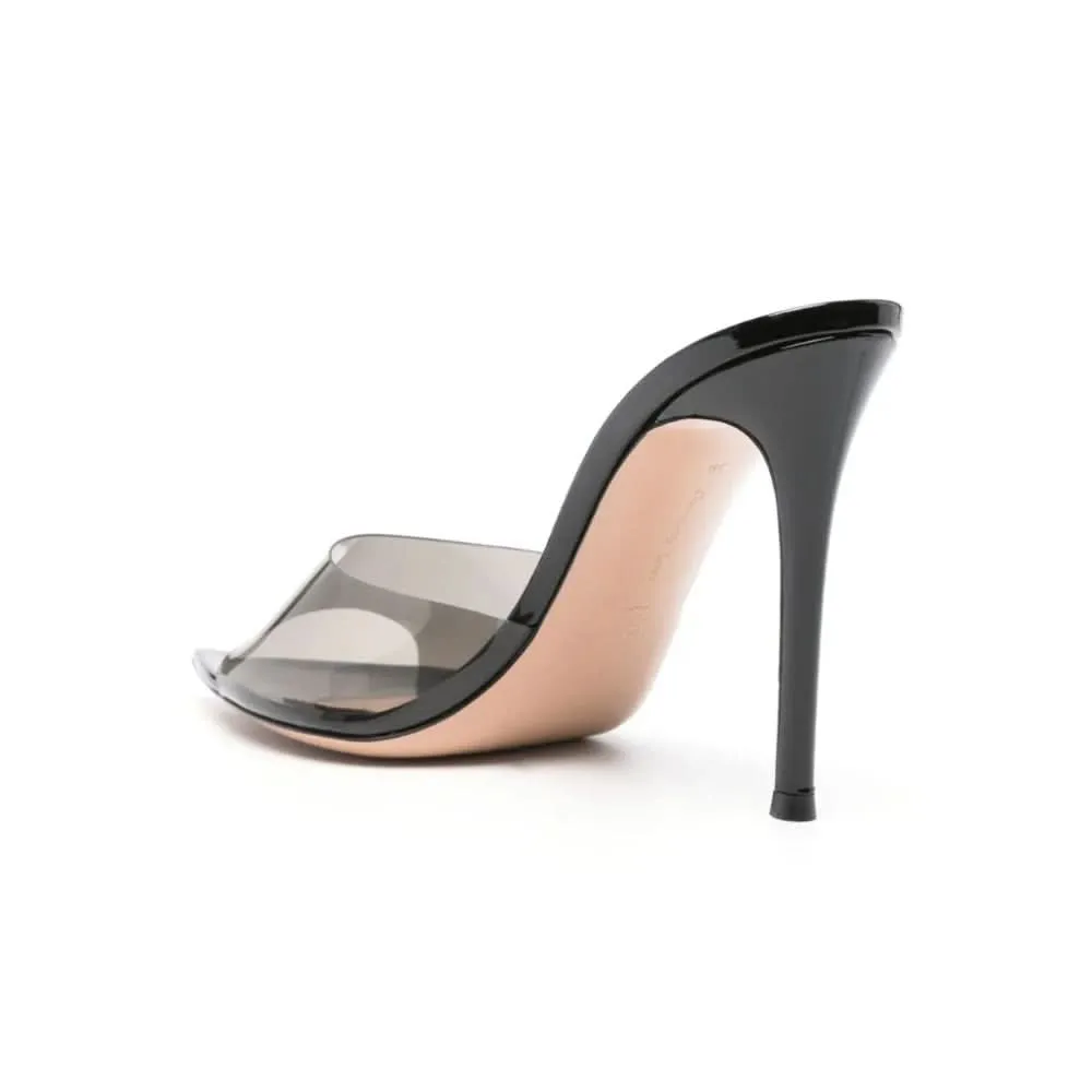Gianvito Rossi Elle 85mm point-toe mules "Black"