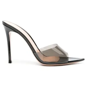 Gianvito Rossi Elle 85mm point-toe mules "Black"