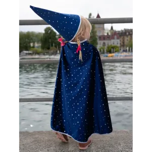 GP -  Blue Sparkle Wizard Cape & Hat