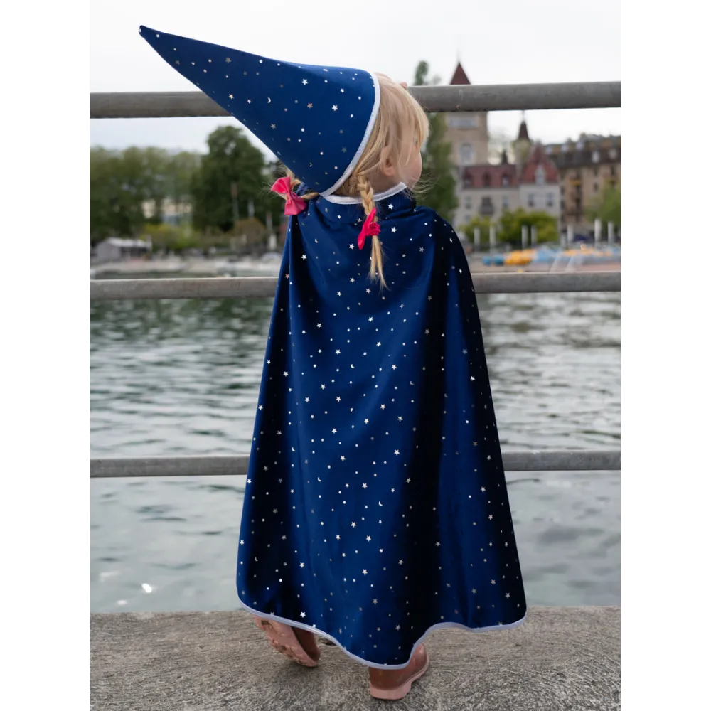 GP -  Blue Sparkle Wizard Cape & Hat