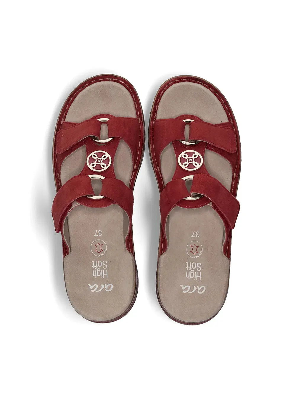'Hawaii' women's slide sandal - red