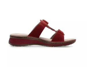 'Hawaii' women's slide sandal - red