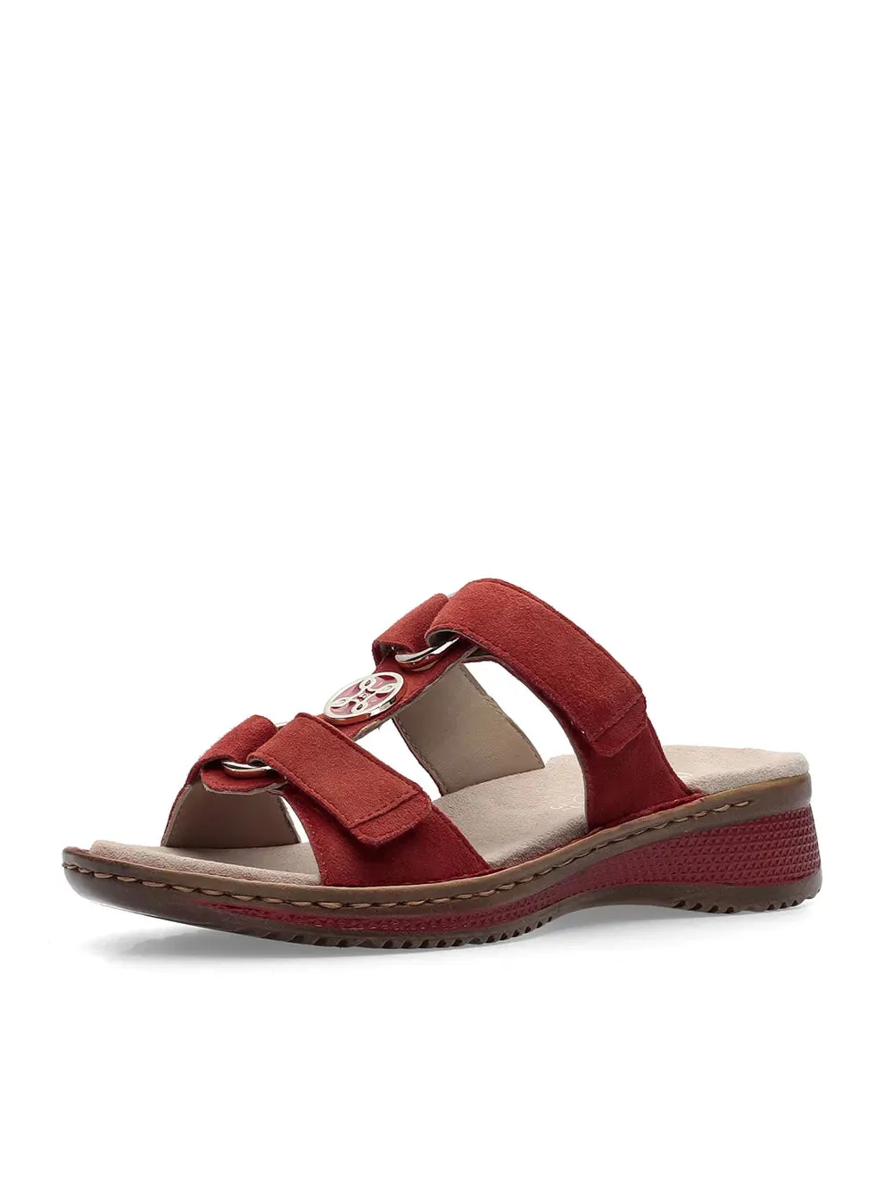 'Hawaii' women's slide sandal - red