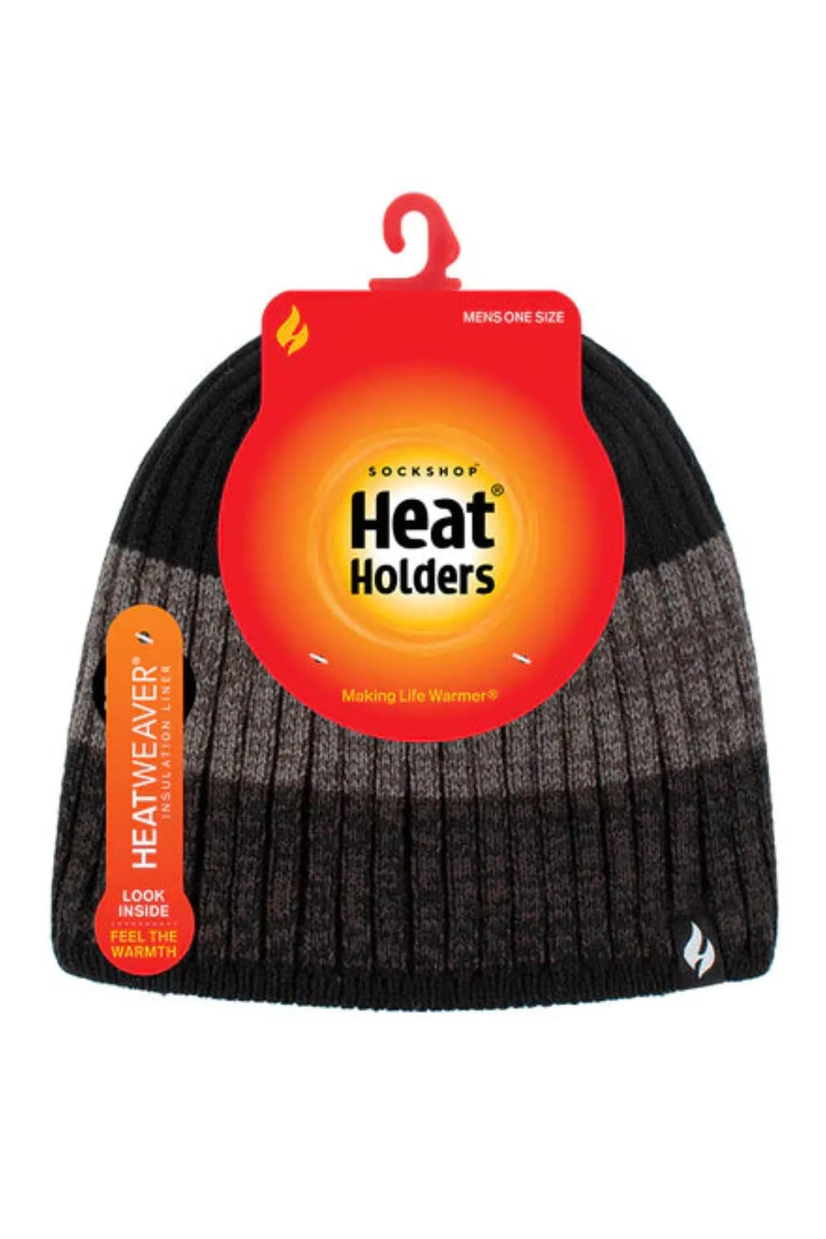 Heat Holders Linden Block Stripe Mens Thermal Beanie