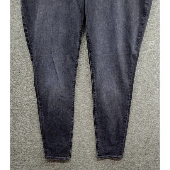 HUDSON Size 29 Natalie Mid-Rise Super Skinny Black Ankle Jeans NWT