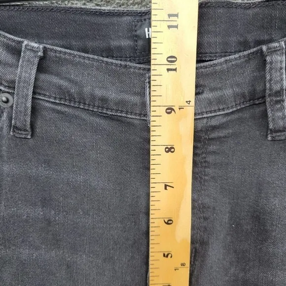 HUDSON Size 29 Natalie Mid-Rise Super Skinny Black Ankle Jeans NWT