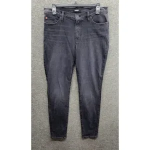 HUDSON Size 29 Natalie Mid-Rise Super Skinny Black Ankle Jeans NWT