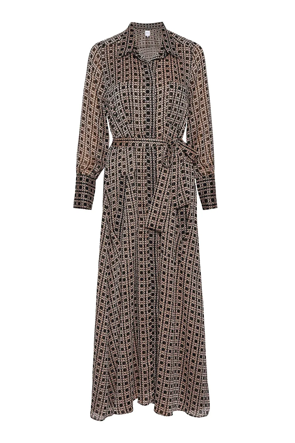 Ines dress- lattice tile