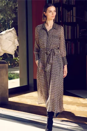 Ines dress- lattice tile