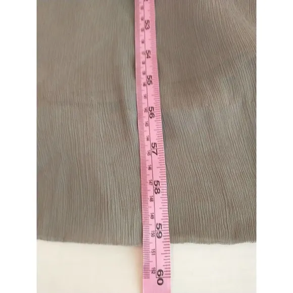 J.Crew 100% Silk Sophia Gray Crepe V Suplice neckline formal maxi dress sz 2