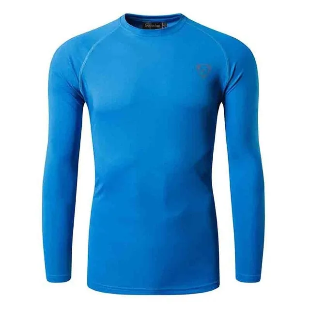 Jeansian Men's UPF 50  UV Sun Protection Outdoor Long Sleeve Tee Shirt Tshirt T-Shirt Beach Summer LA245 Navy2