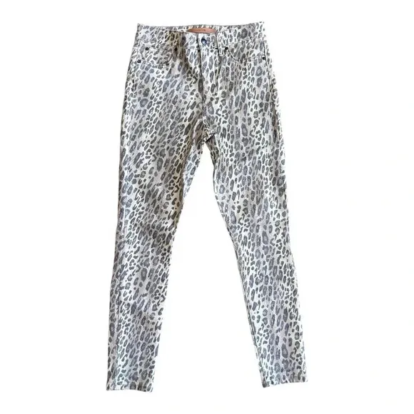 Joes The Charlie High Rise Skinny Ankle Denim Jean Leopard Animal Print NWOT