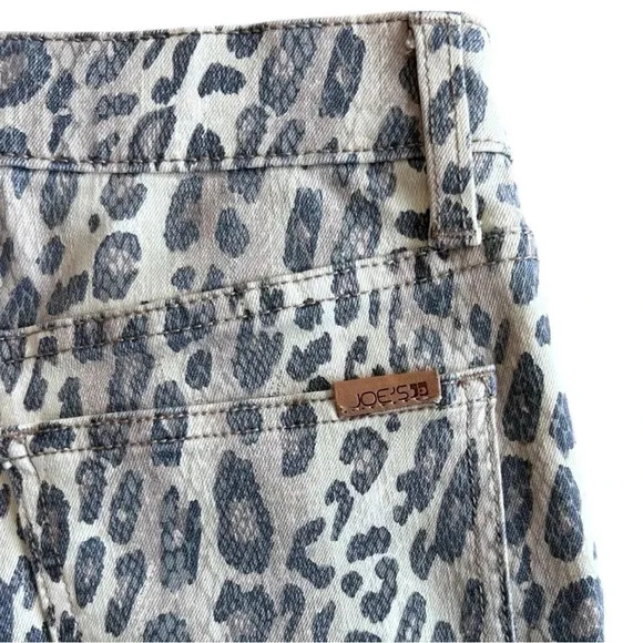 Joes The Charlie High Rise Skinny Ankle Denim Jean Leopard Animal Print NWOT