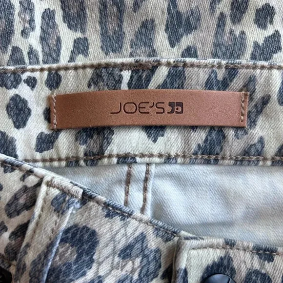 Joes The Charlie High Rise Skinny Ankle Denim Jean Leopard Animal Print NWOT