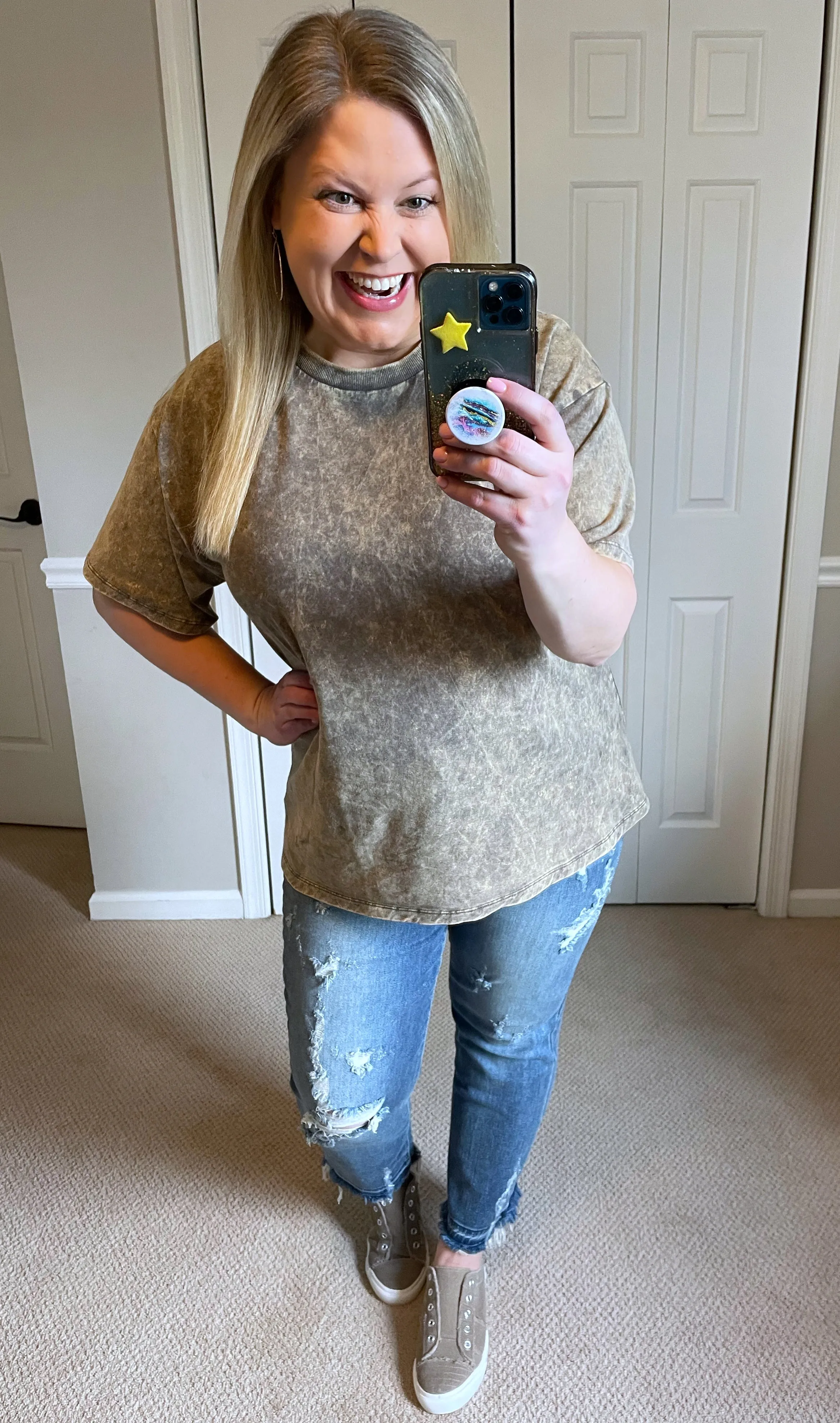 Judy Blue Harley Distressed Ankle Hem Jeans