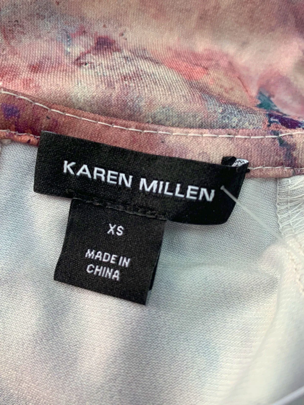 Karen Millen Multicoloured Printed Long Sleeve Dress UK XS