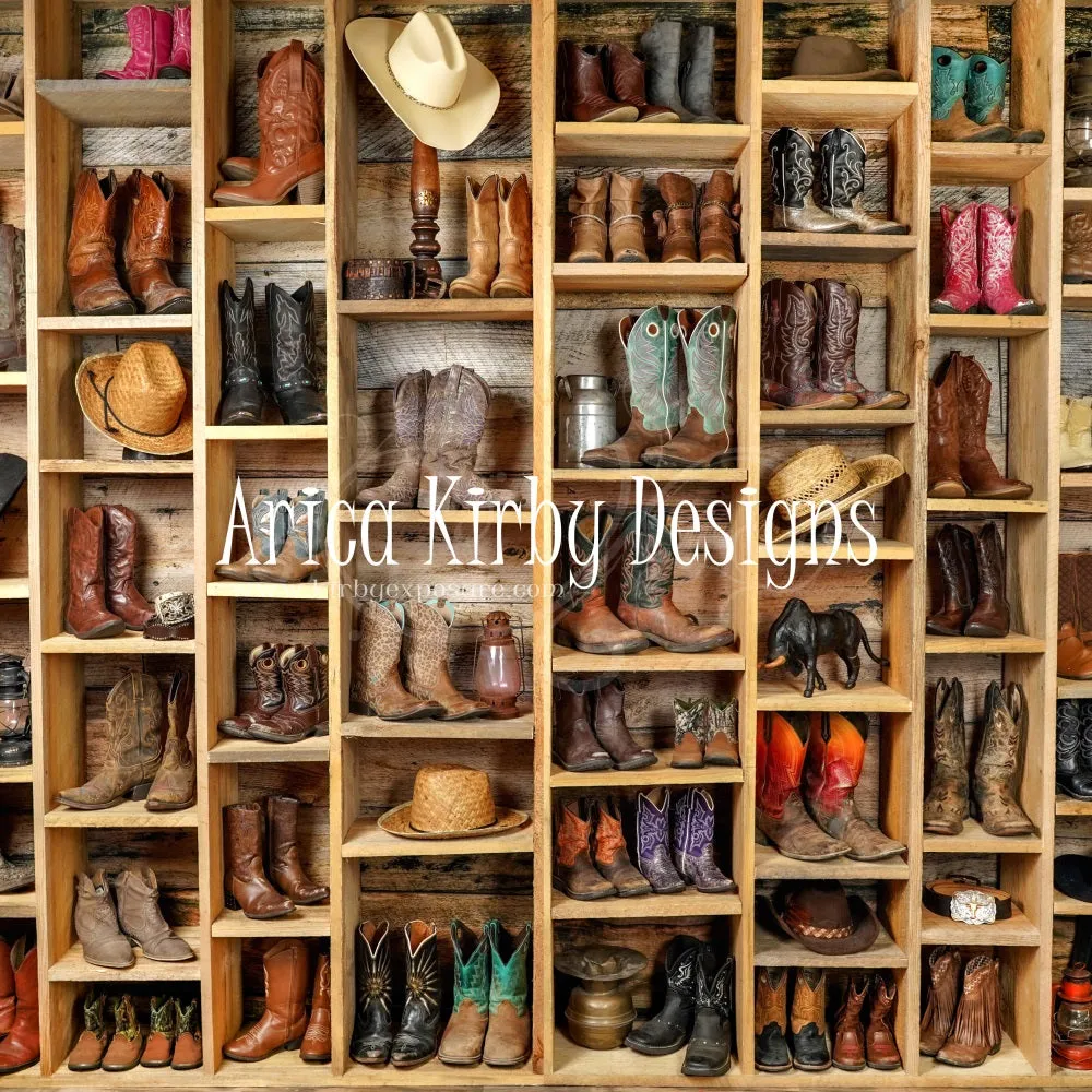 Kate Cowboy Boots Backdrop designed by Arica Kirby