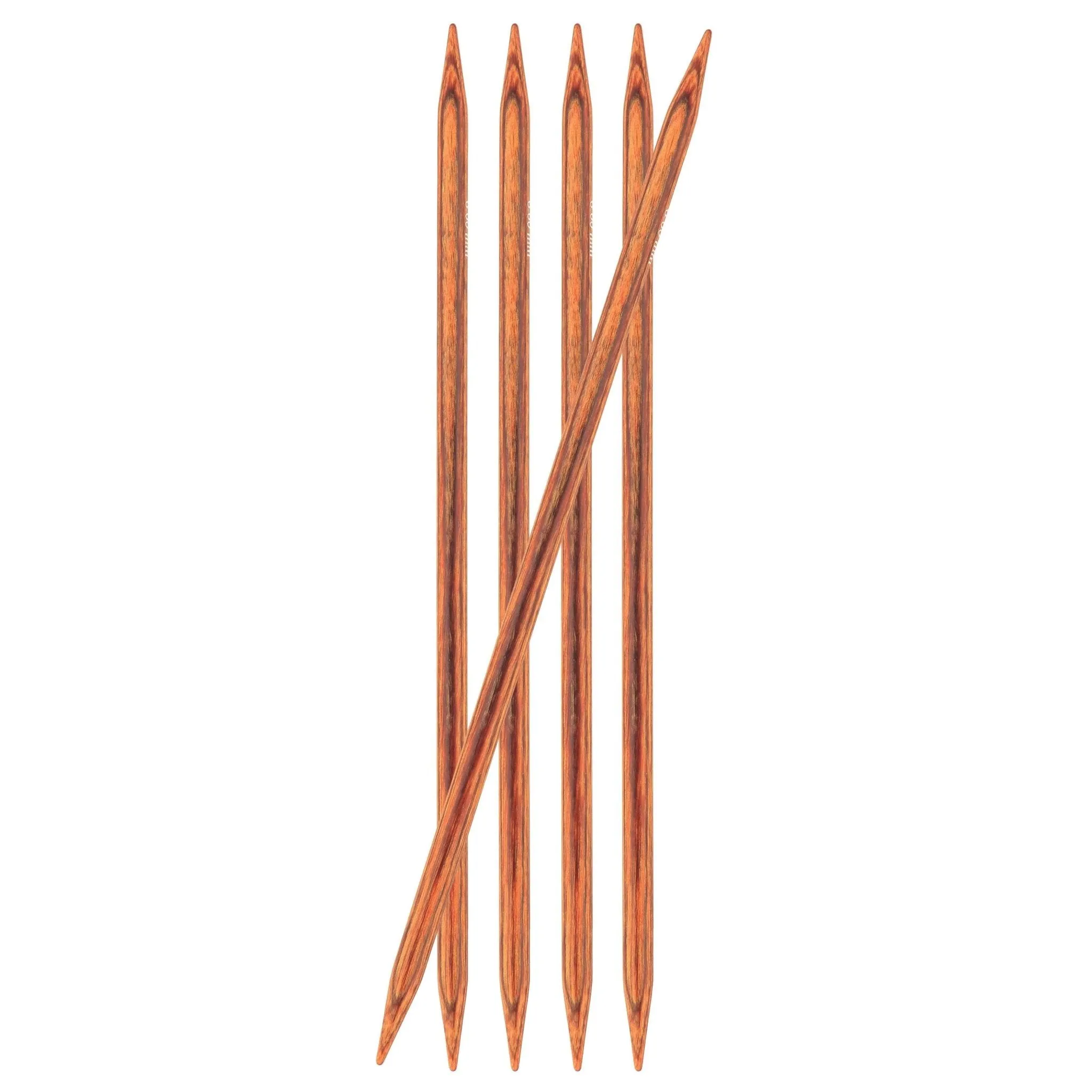 Knit Pro - Double Pointed Knitting Needles - 20cm DPN's - Ginger - 6mm