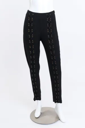Lace Up Cigarette Pants