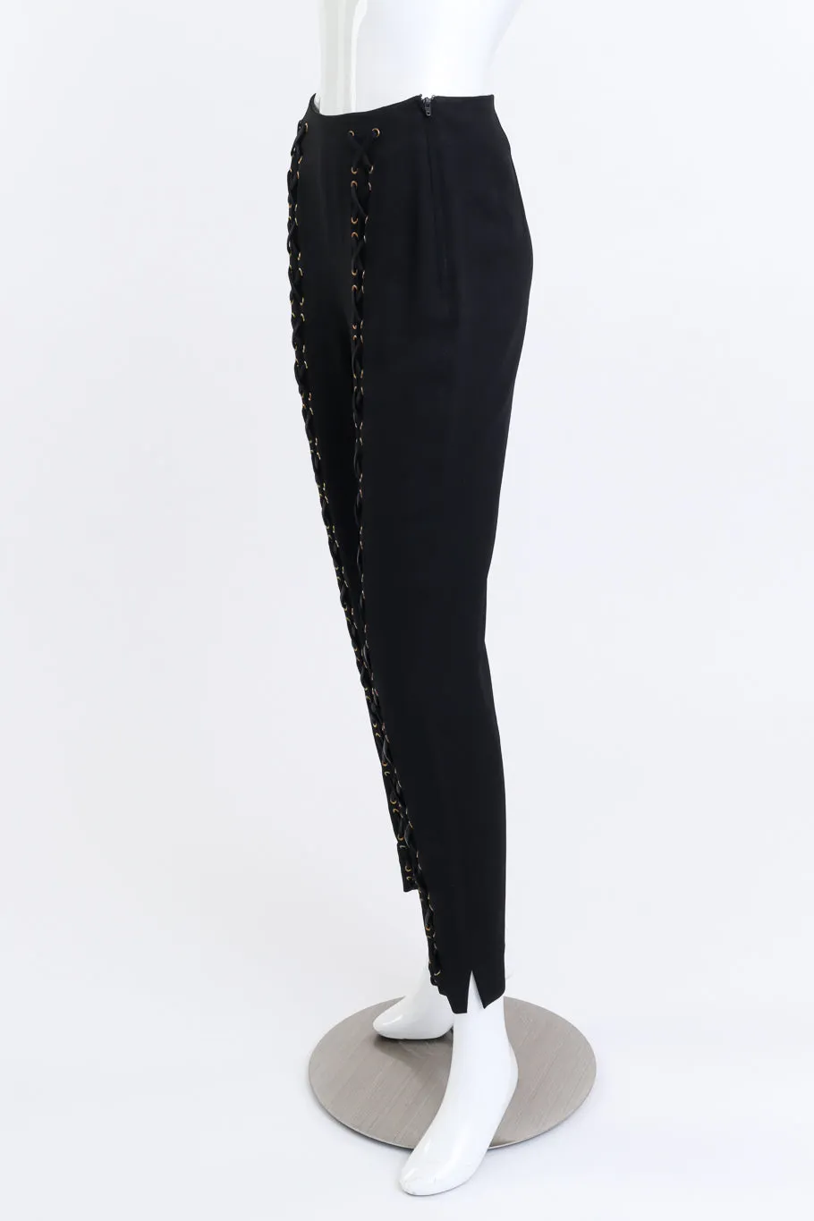 Lace Up Cigarette Pants