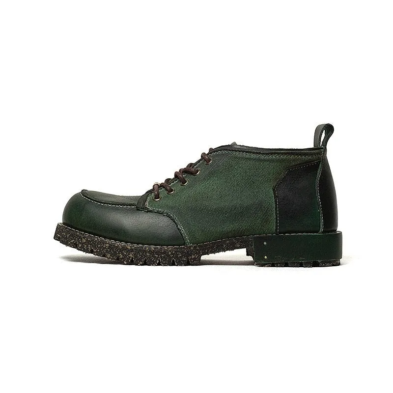 Lace Up High Top Biker Boots Male