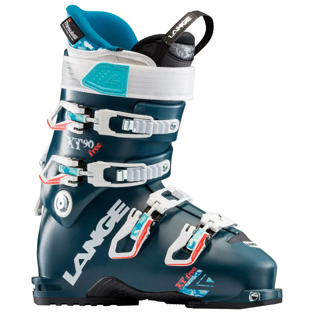 LANGE XT 90 Free ski boots - Womens - Petrol 2019