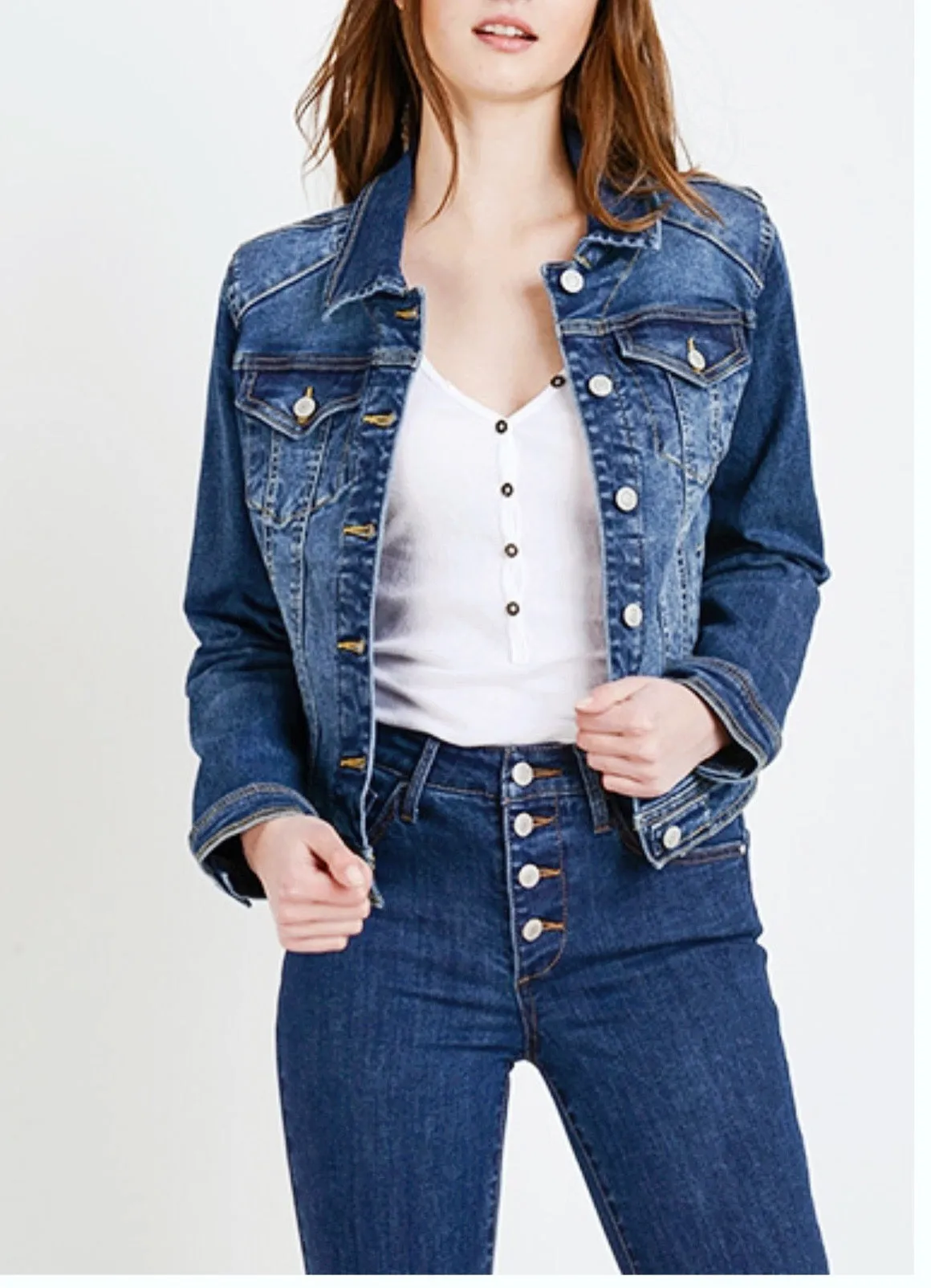 Laurel Canyon Fitted Denim Jacket