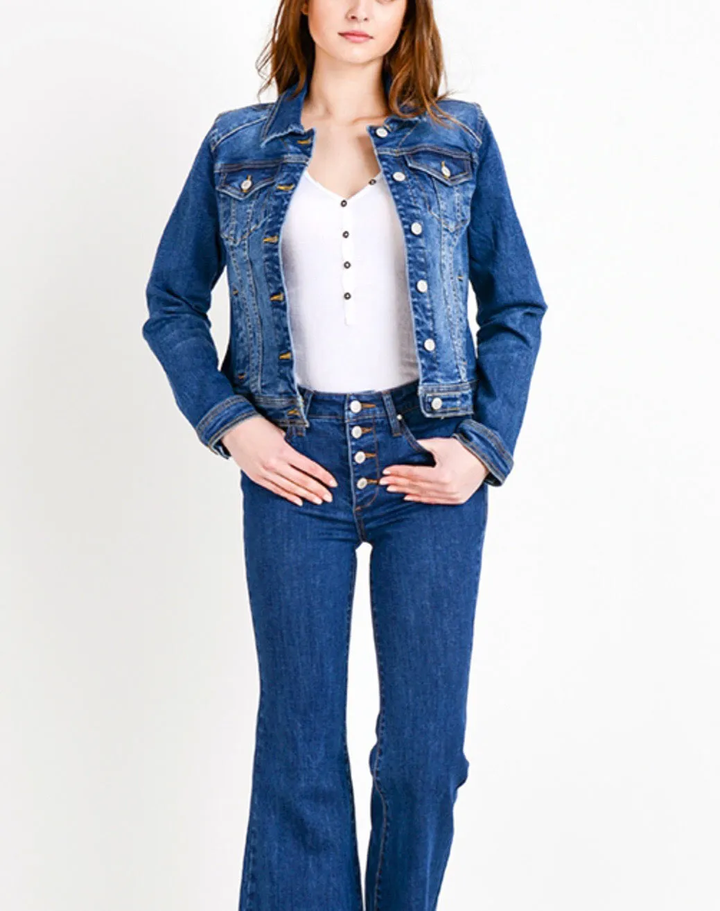 Laurel Canyon Fitted Denim Jacket