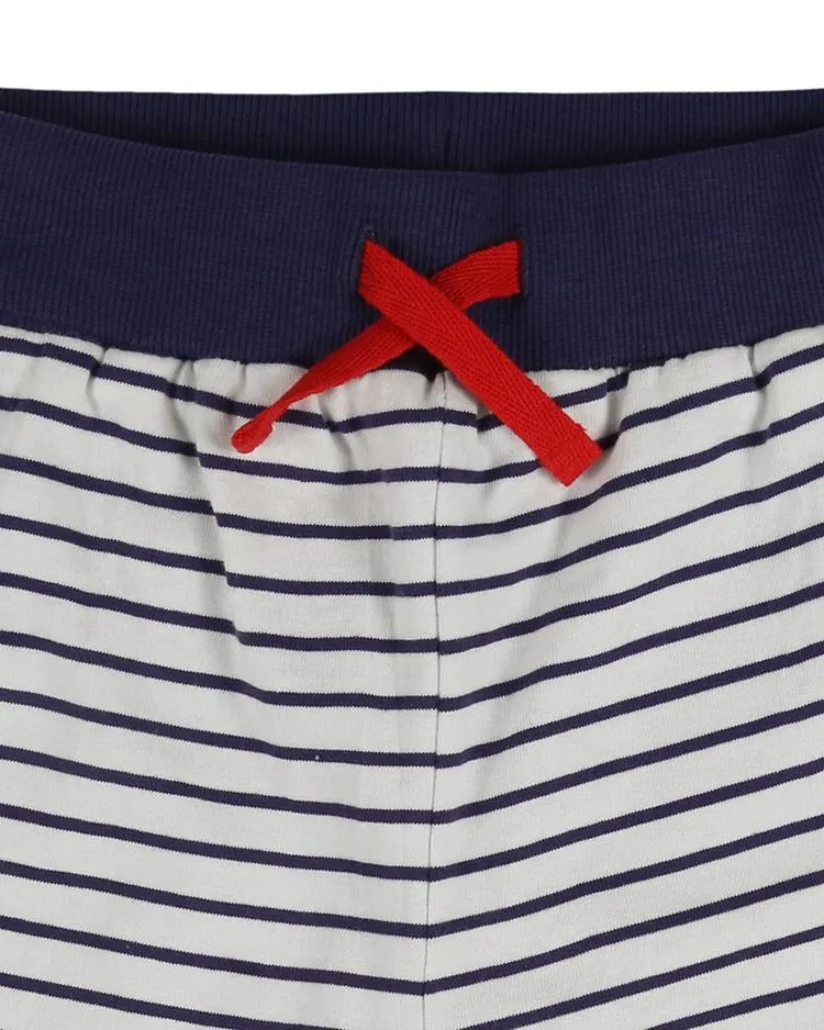 Lilly   Sid | Reversible Dino & Stripe Shorts