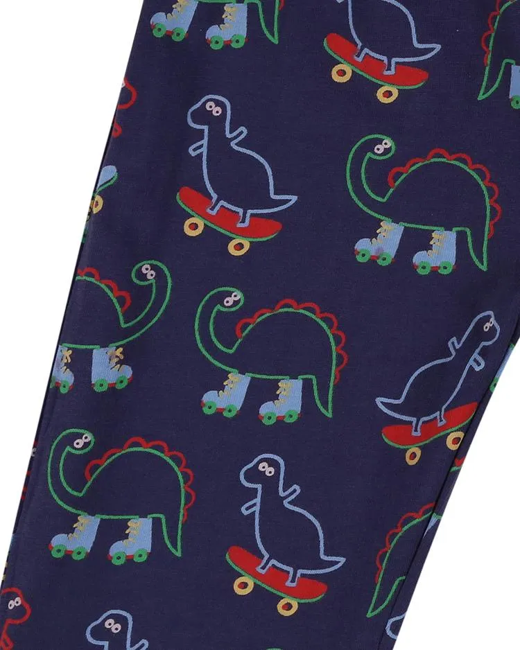 Lilly   Sid | Reversible Dino & Stripe Shorts