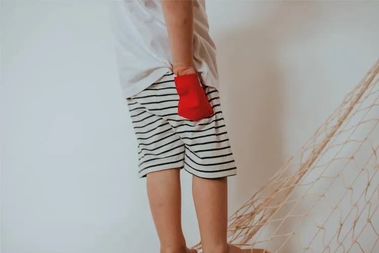 Lilly   Sid | Reversible Dino & Stripe Shorts