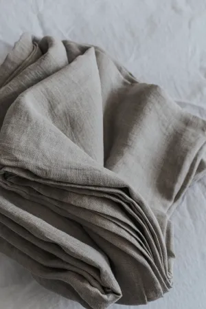 Linen flat sheet - natural