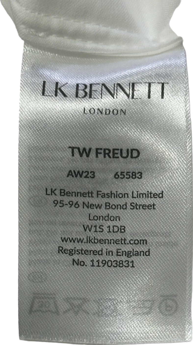 LK Bennett White TW Freud Sleeveless Top UK 6
